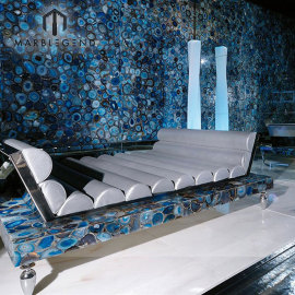 Лучшие идеи о домашнем декоре интерьера Синяя агатовая плитка Каменная цена Агат столешницы