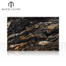 PFM Crystal Fire Granite Magma Black Granite Slabs a la venta