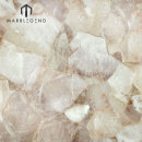 Tejas y losas de piedra semipreciosas del cristal blanco natural para la decoración del travesaño de la ventana