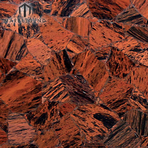 Luxury Backlit Semi Precious Jasper Stones Brown Obsidian Gemstone