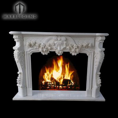 Diseño personalizado Impresionante Louis VV Estilo Marble Fireplace chimenea Mantel