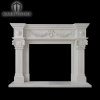 Custom Design European Style Natural Stone Carving Marble Fireplace Mantel
