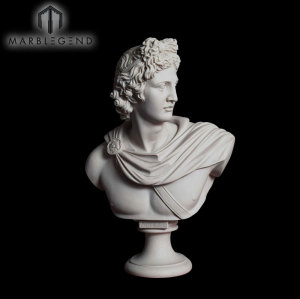 Awesome Sculpture White Marble Statue Man Bust Portrait