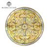 Custom Waterjet Round Floor Medallion Design Marble Arabic Majlis Inlay
