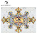 PFM Waterjet Blue Medallion Majlis, diseño de pisos de mármol