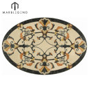 Venta caliente Provence estilo oval mármol Waterjet Medallón del suelo