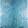 Teja de mosaico de cristal azul del mosaico de cristal del diseño de China para la piscina