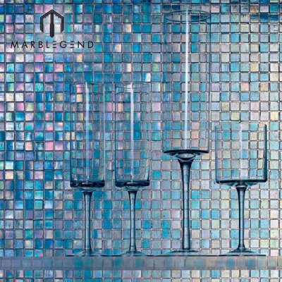Top rated China swimming pool mosaic tiles suppliers wholesale best price ice jade iridescent glass mosaic tile backsplash mosaic bathroom wall tiles