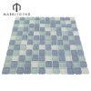 factory price china bathroom glass mosaic tile designs crystal mosaic tiles glass backsplash green mix blue pool mosaic tiles