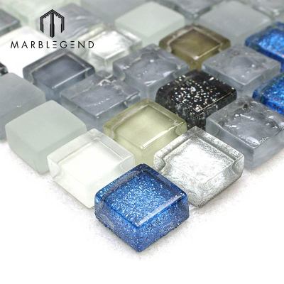 Crystal Moonlight Glam Glass Mosaic Tile for Floor and Walls