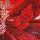Nuevo diseño moderno magnífico mosaico de mosaico del arte del azulejo de la pared del mosaico de cristal de la flor roja