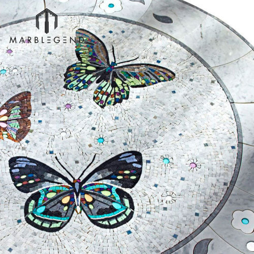Плитка мозаики мозаики медальона мозаики картины бабочки