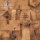 Древний коричневый цвет дерева мозаика настенная плитка античный колониальный