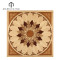 Antique Flowers Engineered Pattern Medallion flooring Wood Floor Inlay