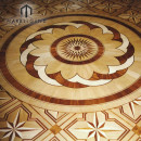 الزهور العتيقة نمط هندستها ميدالية أرضية الخشب البطانة