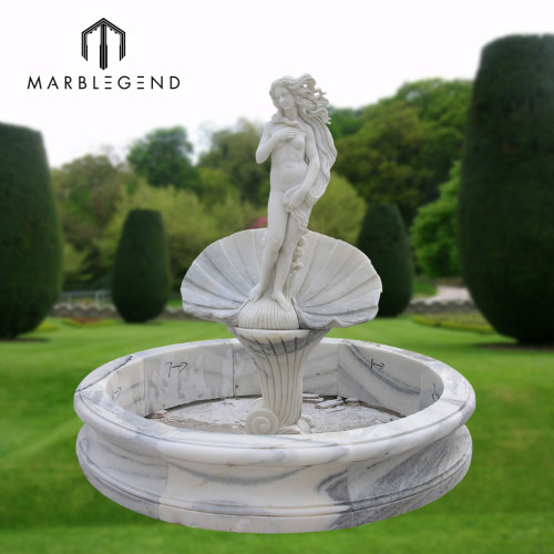 Индивидуальный размер русалка статуя сад фонтан для наружного украшения