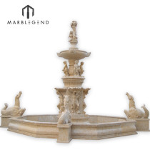Classical Outdoor Stone Carving Marble Water Fountain For Garden Decoration