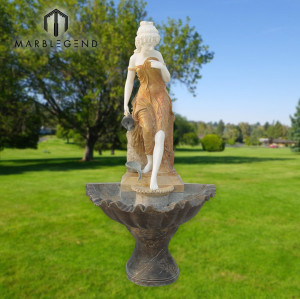 Modern simple style Garden decoration Marble Water Fountain for sale