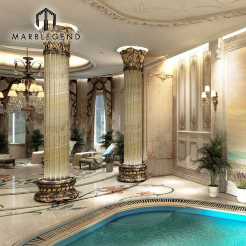 Luxury house interior swimming pool 3D design services