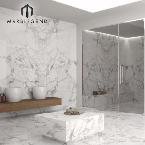 Italy Arabescato white Marble Slabs with light grey veins