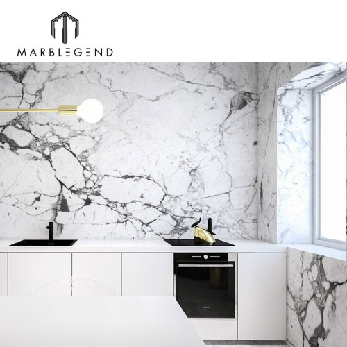 Residential and commercial interior decor Carrara Venato marble slab