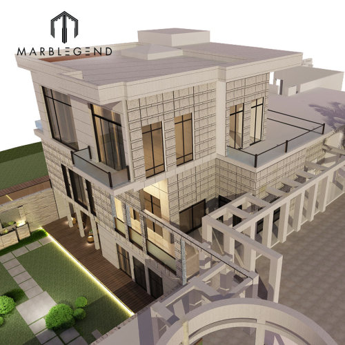 Proyecto de servicios de diseño 3D de muro exterior de PFM Luxury