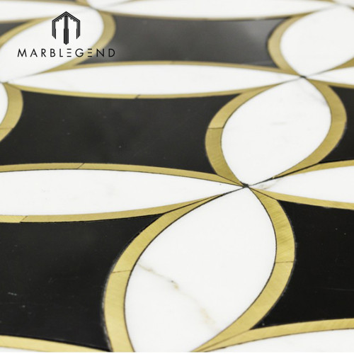 Индивидуальный дизайн калейдоскоп косой мрамор для водоструйной мозаики