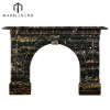 High quality wholesale price Victorian Portoro Marble fireplace mantel