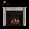 PFM High quality house decorative white carved marble fireplace
