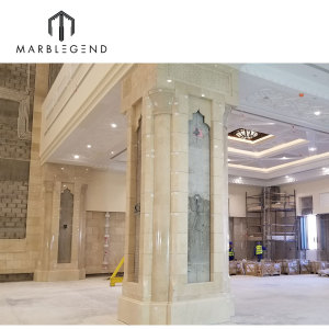 Doha Government project construction contractor natural marble wall tiles panel