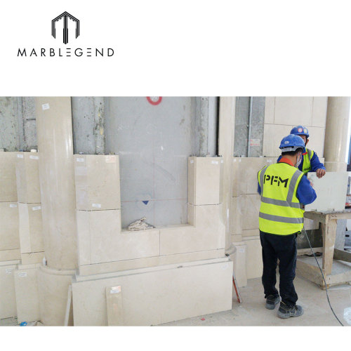 Doha Government project construction contractor natural marble wall tiles panel