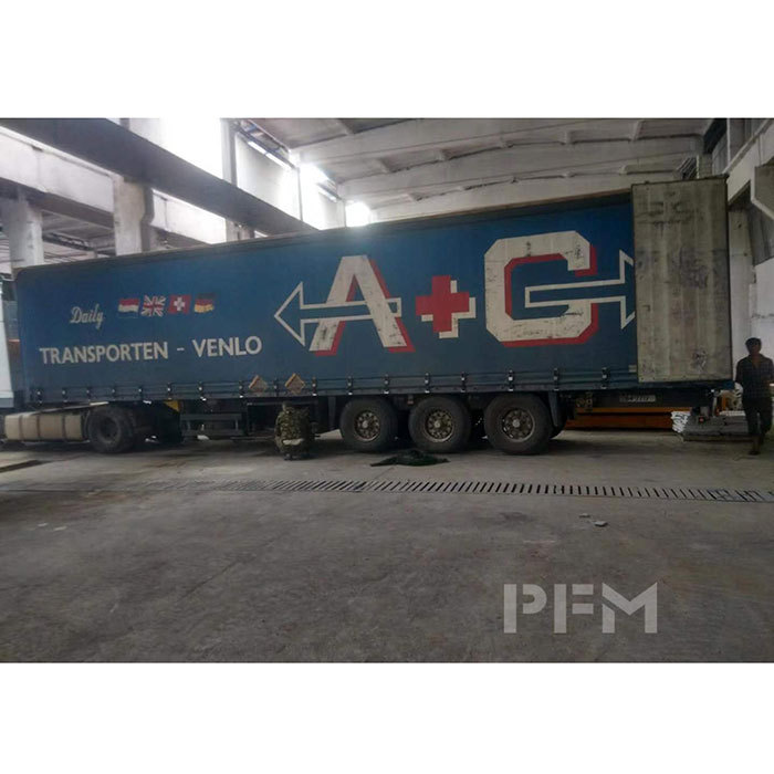 First container of white marble from Tajikistan arrived to Doha, Qatar.