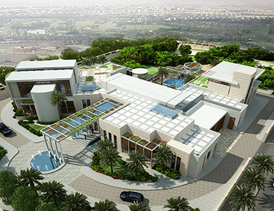 Doha Modern Palace bird eye view