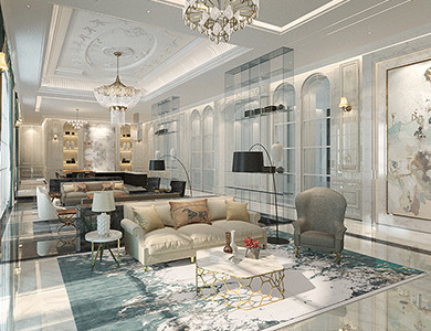 Doha Modern Palace living room design