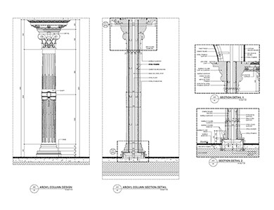 Bab Al Amoud Restaurant CAD design