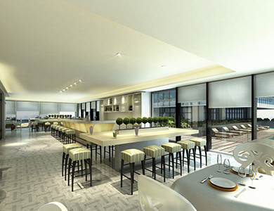 Diseño del restaurante Diamond Twin Tower