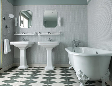 Hotel Bachaumont bathroom design