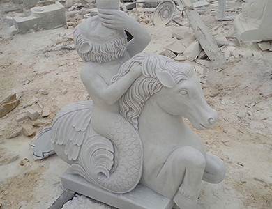 Jaipur Five Star Hotel finished sculpture marble carving