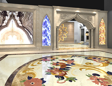 Riyadh Showroom entry foyer design