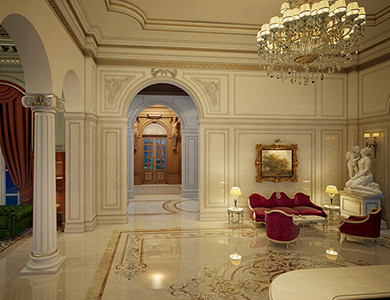 Tam Dao Castle lobby design