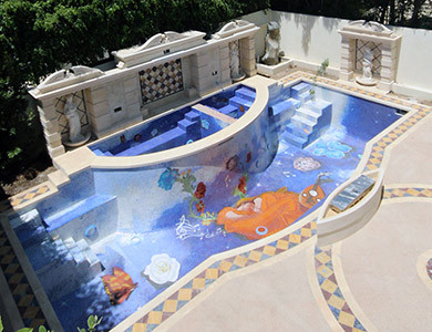 Beverly Hills Vol.1 3D design of the pool