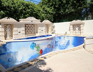 Beverly Hills Vol.1 design of the pool