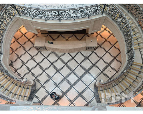 PFM amazing project---curved staircase for office building in Doha.