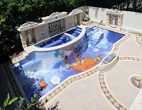 Mosaic Tile Crystal Glass For Swimming Pool