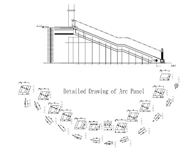 Curved Staircase grand staircase cad desgin