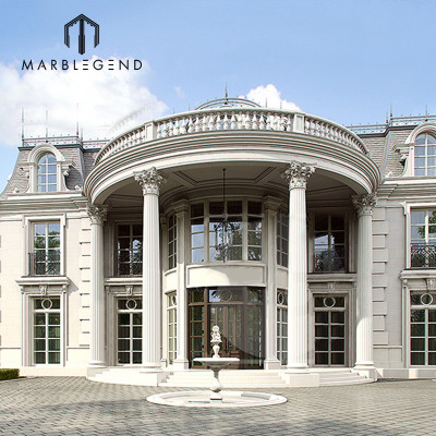 Villa Natural Stone Balusters Stone Security Parapet Wall Design