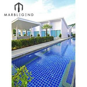wholesale blue ceramic mosaic tile manufacturer for apartment outdoor swimming pool