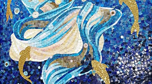 PFM art glass mosaic mural