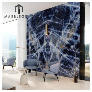 PFM Decorative Material Natural Stone Polished Sodalite Blue Marble Luxury Stone for Background Wall Panel