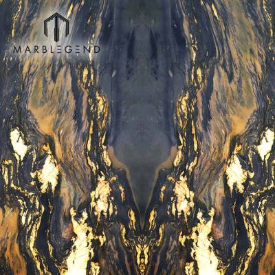 custom backlit book match marble natural luxury stone for villa decoration